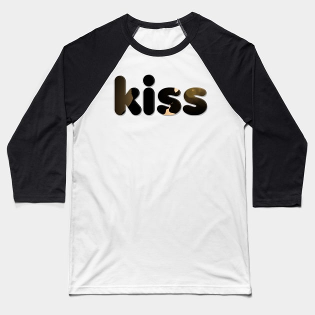 kiss Baseball T-Shirt by afternoontees